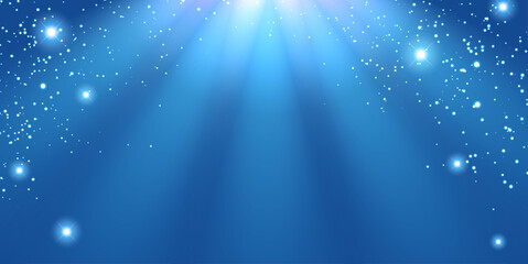 Wall Mural - spotlight and light particles vector design background