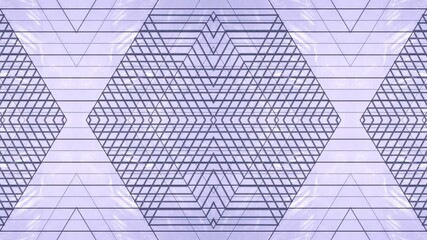 Fototapete - Digital seamless loop animation in which outlines of dark blue rectangles form a unified composition, creating an optical effect of movement. 3d rendering 4K