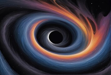 mysterious black holes with swirling vortex and swirling vibrant