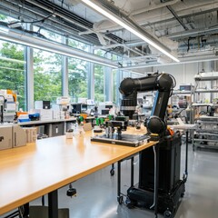 Poster - Innovative robotics in advanced green laboratory sustainable innovations hub energy-efficient practices eco-friendly environment