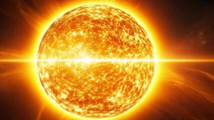 Leinwandbilder - Solar Flare: A fiery celestial spectacle, the sun bursts with energy, radiating intense heat and light in a breathtaking display of cosmic power.