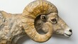 © LesaMurina Coll - A detailed sculpture of a ram's head showcasing its prominent horns and realistic features.