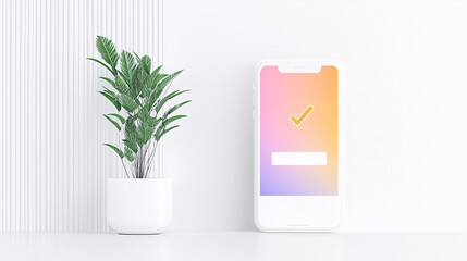 Poster - an elegant confirmation screen for application submission, featuring a vibrant checkmark icon, subtle animations, and polished UI