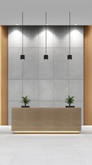 Poster - register + process + verification, corporate office environment, modern tech aesthetics, sleek and professional tone