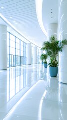 Poster - register + process + verification, corporate office environment, modern tech aesthetics, sleek and professional tone