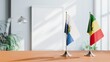 © Vutuk - FLAGS OF SAN MARINO AND SENEGAL ON TABLE