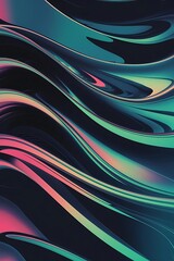 Poster - abstract background with waves vector illustration