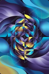 Poster - abstract geometric background eps10 vector illustration