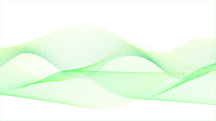 Wall Mural - soothing pastel yellow and green abstract background with wavy line. abstract green wave lines on tr