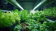 © BlackCat - A futuristic farming setup where AI-controlled robots tend to plants in an urban vertical farm, analyzing soil and climate conditions instantly.