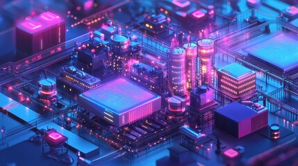 Poster - Futuristic Smart Factory Utilizing AI Technology for Energy Monitoring and Efficient Resource Management