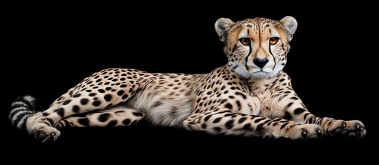 Aufkleber - Cheetah lying down.