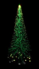 Wall Mural - Magic Christmas Tree Grow Opener Motion Graphics Element