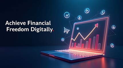 Poster - Digital Strategies for Achieving Financial Freedom through Passive Income: A Comprehensive Guide to Building Wealth Online