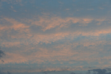 Wall Mural - thin cloud layers on blue sky.