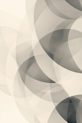 Poster - Abstract monochrome circles create a serene, layered effect, perfect for modern design spaces.