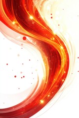 Poster - Vibrant abstract swirl in shades of red and orange, creating a dynamic and energetic visual.