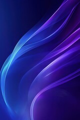 Poster - Abstract swirls of blue and purple light create a dynamic and soothing atmosphere.