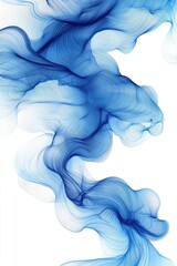 Poster - A mesmerizing flow of soft blue waves, creating a soothing and ethereal atmosphere.