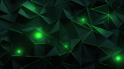 Abstract Dark Green Geometric Background