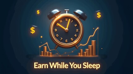 Poster - Passive Income Strategies for Financial Freedom: Discover How to Earn Money While You Sleep and Create a Sustainable Income Stream