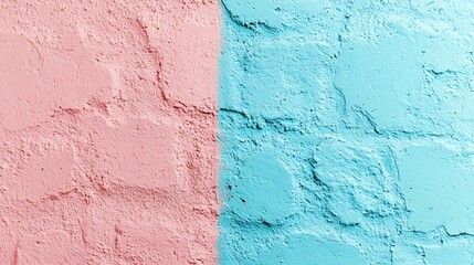 Poster - A modern flat image showcasing a painted wall in a sleek two tone color scheme featuring smooth edges vibrant contrasting hues and a minimalist contemporary design aesthetic