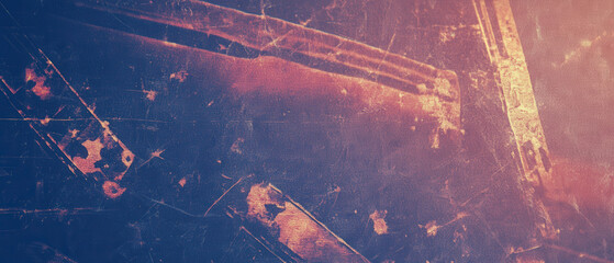 Wall Mural - A blurry image of a wall with a blue background and a red line
