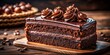 © Manatsavee - Delicious Chocolate Cake Close-Up:  Fudgey, Moist, Rich Chocolate Dessert Photography