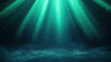 Poster - Soft Luminous Trails of Light Swirling in the Air Against a Dark Background
