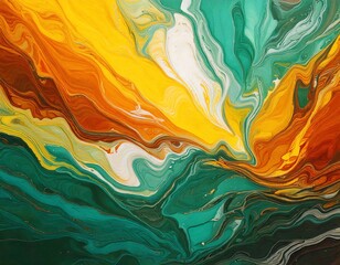 Canvas Print - abstract digitally painted acrylic art background.