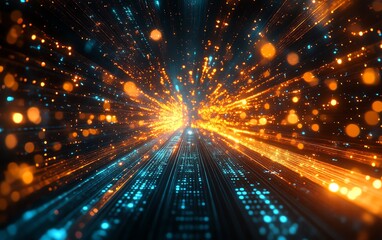 Poster - Digital cloud computing transfer of large data sets across the internet