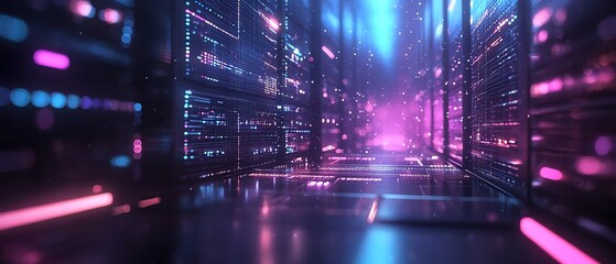 Poster - Futuristic digital technology of cloud computing