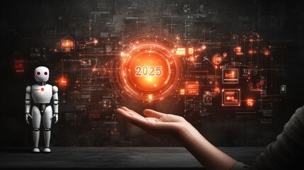 Poster - Robotic future, 2025 technological advancements.