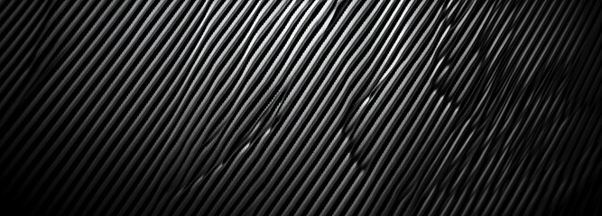 Aufkleber - Abstract black and white diagonal lines texture background.