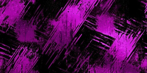 Poster - Purple and black background with splatters of paint