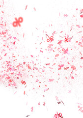 Aufkleber - 3d Sales icons floating in the air 3D rendering transparent PNG