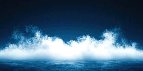Poster - Blue sky with white clouds