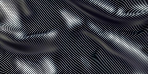 Poster - Black fabric with a shiny surface