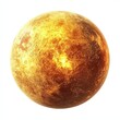 © Mark - An orb resembling the sun or a blazing ball, emitting a glow, set against a transparent background. 3D rendering.