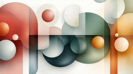 Aufkleber - Abstract watercolor geometric shapes art composition modern gallery digital artwork vibrant colors artistic expression