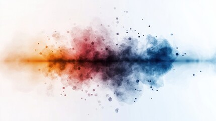Poster - Dynamic abstract watercolor artwork featuring colorful waves artistic studio visual art contemporary environment aesthetic viewpoint