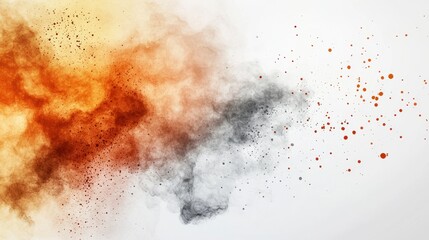 Aufkleber - Vibrant abstract watercolor splash artistic studio digital artwork colorful environment close-up view creative expression