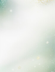 Wall Mural - abstract christmas background with snowflakes - abstract light green background - Generative AI