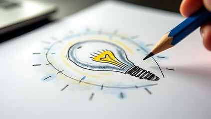 Poster - Start your 2023 business with a fresh idea, fueled by inspiration and creativity, captured on paper with a simple pencil._00001_