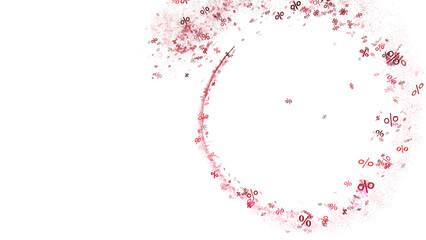Poster - Blurred sale background. 3d