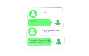 Poster - Messaging App Interface