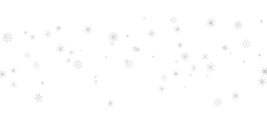 Canvas Print - Snowflakes - Snowflakes falling for christmas decoration abstract