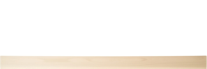 Aufkleber - A wooden table top with a plant pot on it is placed against a pure white background in sharp focus._00002_