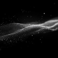 Poster - Dynamic light patterns dark background abstract photography ethereal atmosphere close-up view visual conceptualization