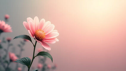 Poster - A flower is used as a simple yet effective element in creating a visually appealing background design concept._00001_